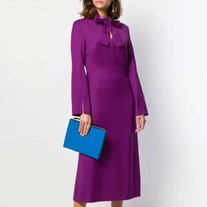 ESCADA Purple Wool Casual Dress